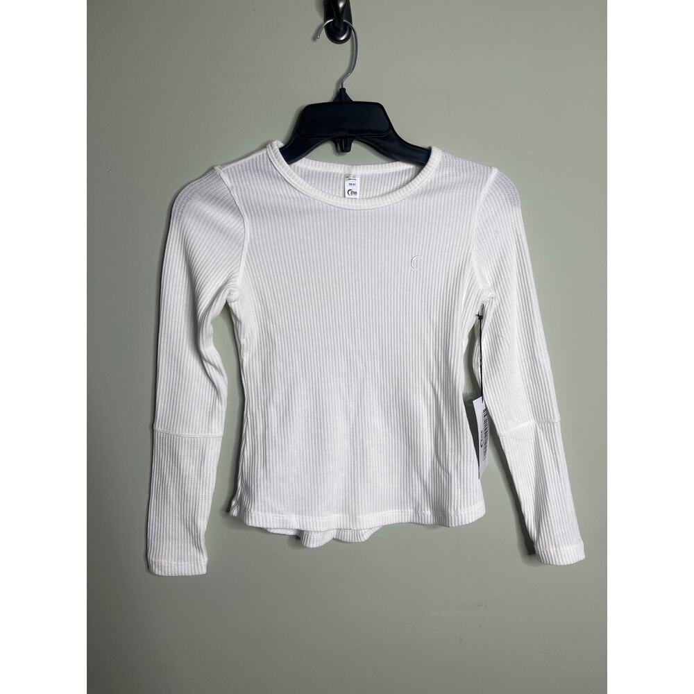 Zyia Active Girls White Thermal Long Sleeve Medium